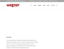 Tablet Screenshot of markuswagner.com